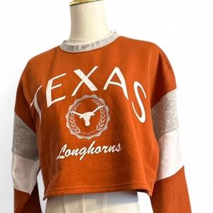 Champion CROPPED Texas Longhorns Sweatshirt SIZE XS